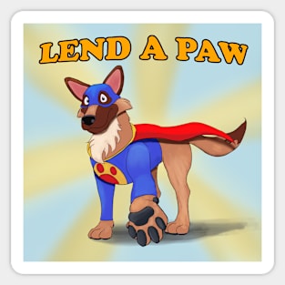 Lend a Paw! Sticker